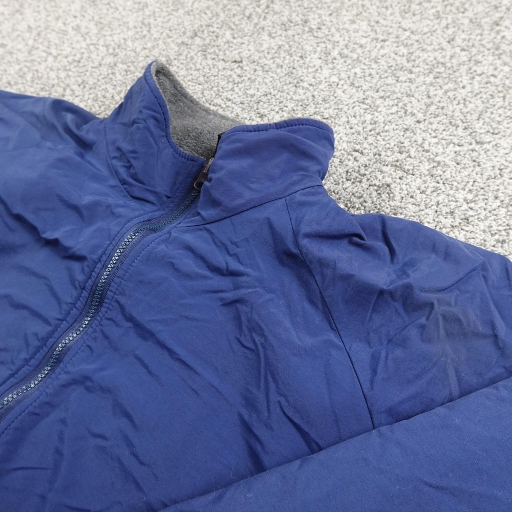 REI Jacket Mens 2XL Blue Fleece Lined Full Zip Bomber Windbreaker Outdoor Hiking
